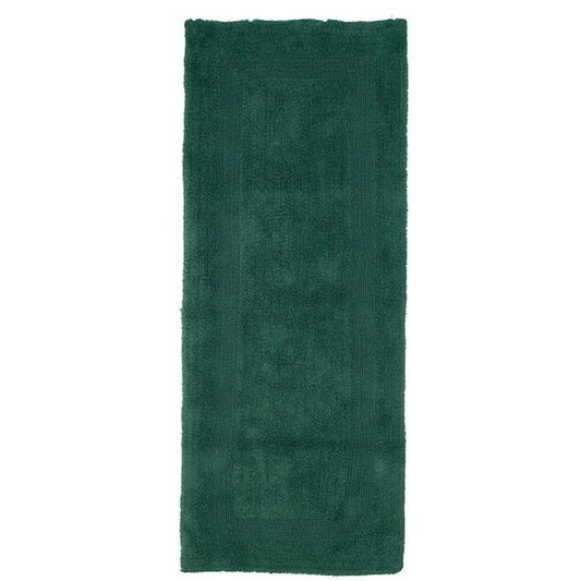 2 ft. x 5 ft. Cotton Bath Rug Runner Reversible Extra Long, Green