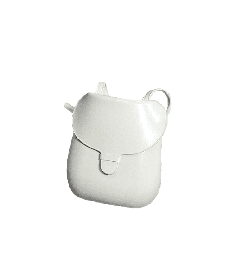 Hometown Cha-Cha-Cha Yoon Hye-jin (Shin Min-a) Inspired Bag 005 - ONE SIZE ONLY - 17 CM x 14 CM x 5 CM / White - Handbags