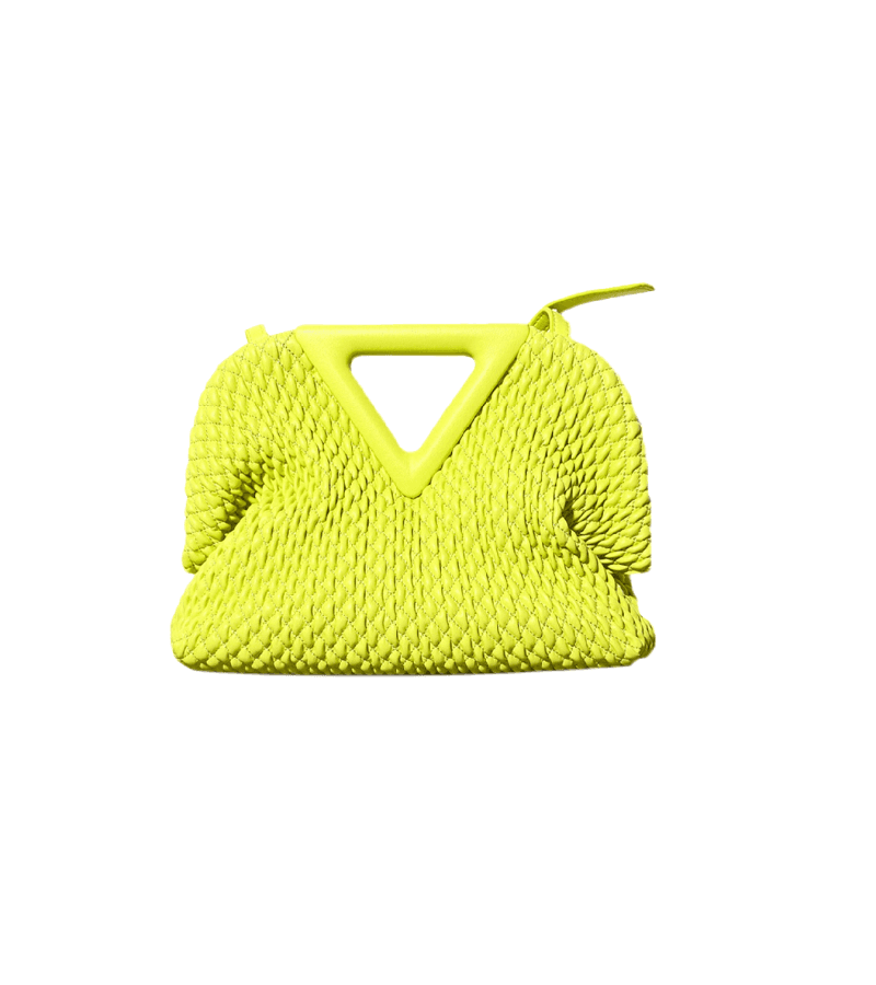 Hometown Cha-Cha-Cha Yoon Hye-jin (Shin Min-a) Inspired Bag 007 - Weaved / ONE SIZE ONLY - 27 CM x 20 CM x 9 CM / Lime - Handbags