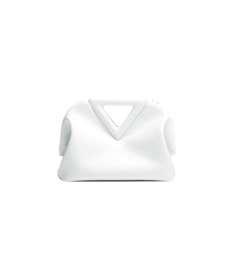 Hometown Cha-Cha-Cha Yoon Hye-jin (Shin Min-a) Inspired Bag 007 - Smooth (Non-weaved) / ONE SIZE ONLY - 24 CM x 16 CM x 8 CM / White -