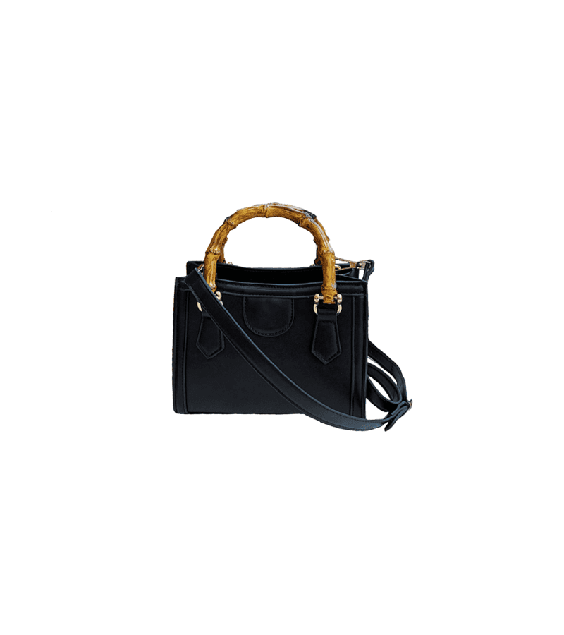 Hometown Cha-Cha-Cha Yoon Hye-jin (Shin Min-a) Inspired Bag 008 - Mini Size Only - 20 CM x 16 CM x 10 CM / Black - Handbags