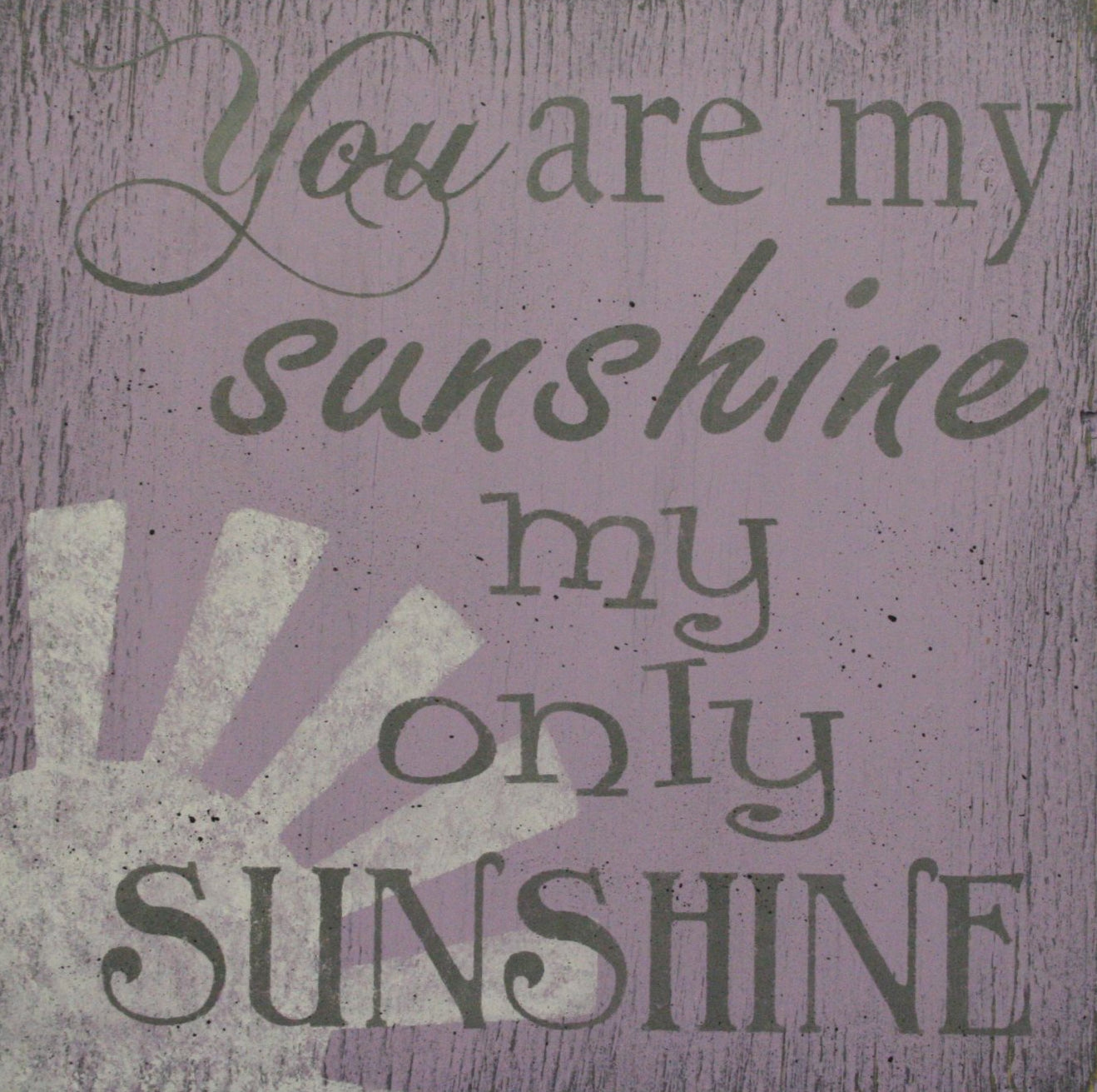 You Are My Sunshine Girls Nursery Wall Art