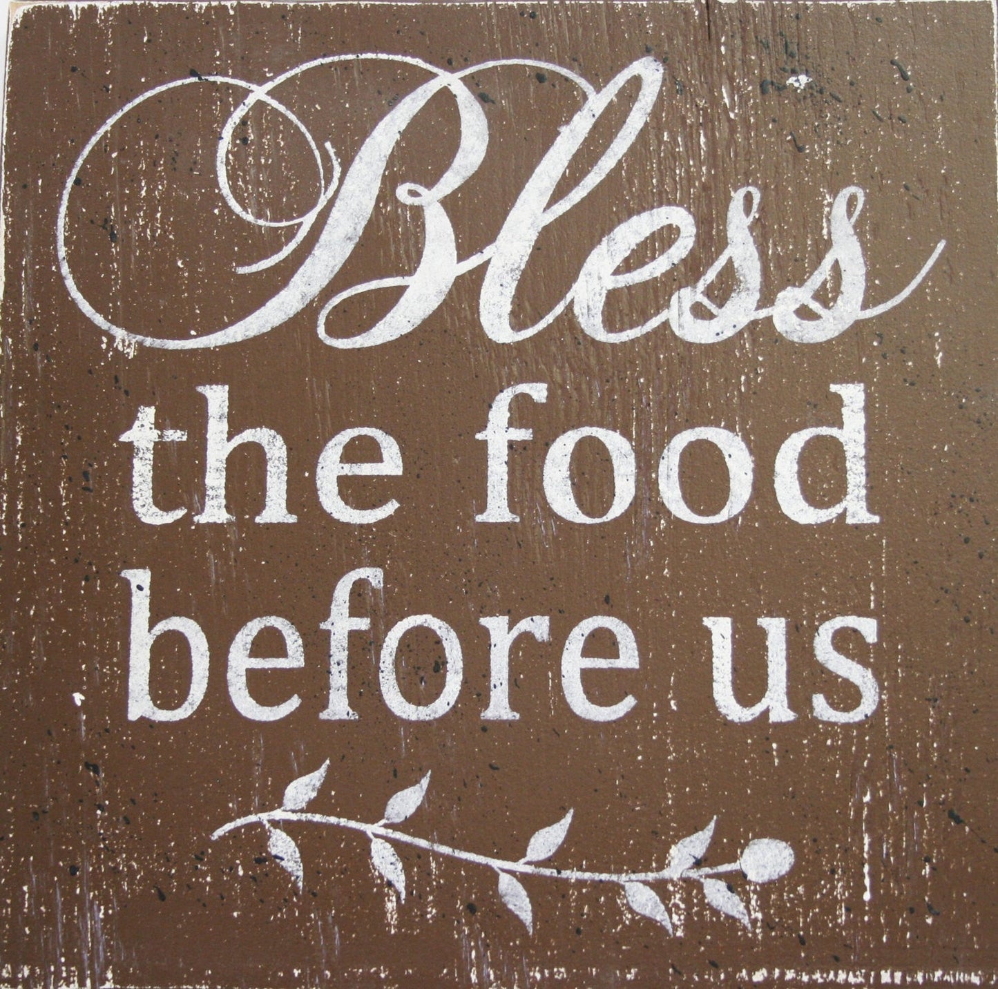 Bless The Food Before Us Wood Dining Room Wall Decor