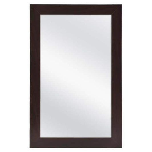 15-1/4"W x 26"H Bathroom Framed Medicine Cabinet, Java
