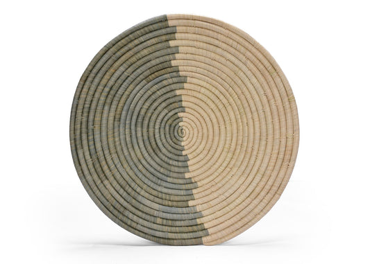 Soft Gray Demi Woven Wall Plate