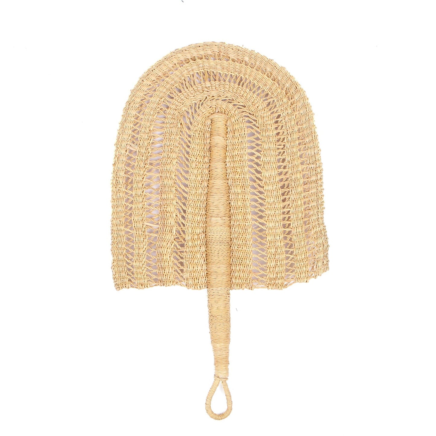 Neutral Woven Fan - Laced