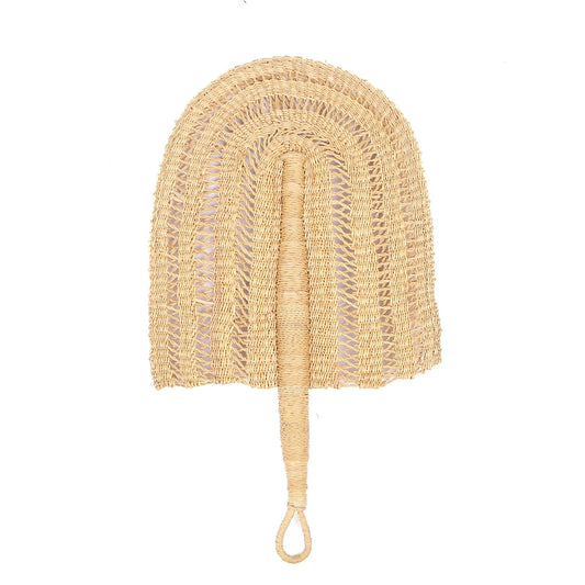 Neutral Woven Fan - Laced