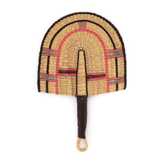 Seratonia Woven Fan - Desert Rose