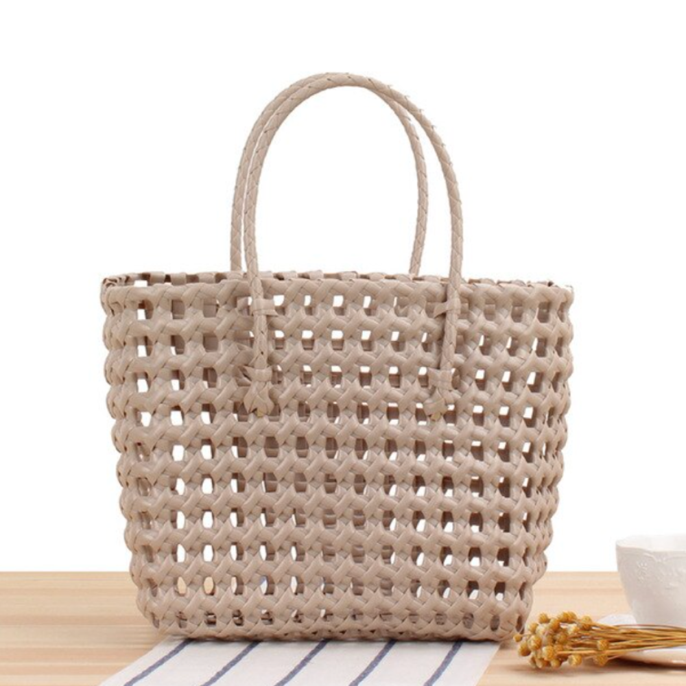 Summer Round Straw Tote Waterproof Beach Handbags