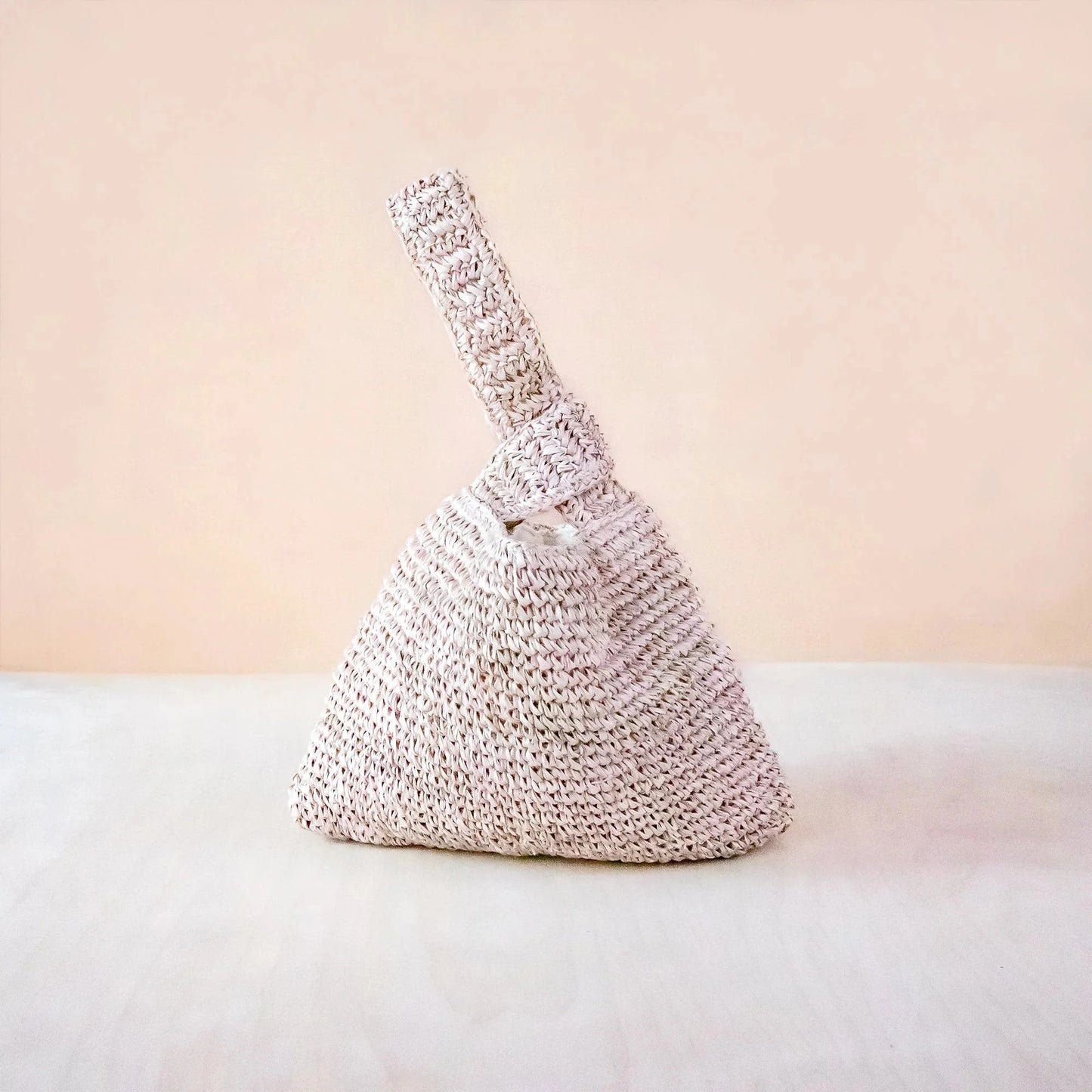 LIKHÂ Powder Blue Japanese Knot Bag - Raffia Purse | LIKHA Handbags LIKHÂ