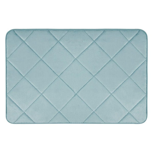 17" x 24" Memory Foam Bath Mat Machine Washable, Mint