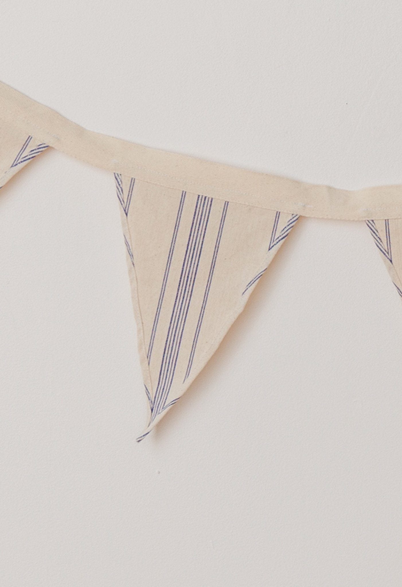 Natural Cotton Bunting - Ticking Stripe Will & Atlas