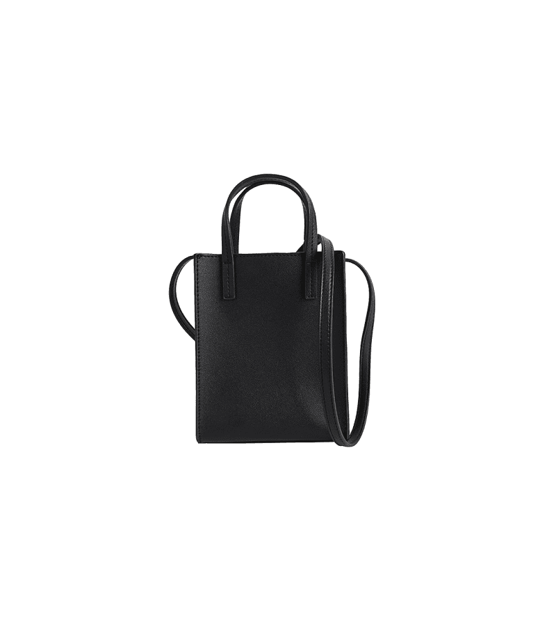 Nevertheless Yoo Na-bi (Han So-hee) Inspired Bag 004 - ONE SIZE ONLY - 15 CM x 19 CM x 4.3 CM / Black / Mini Size Bag - Bags