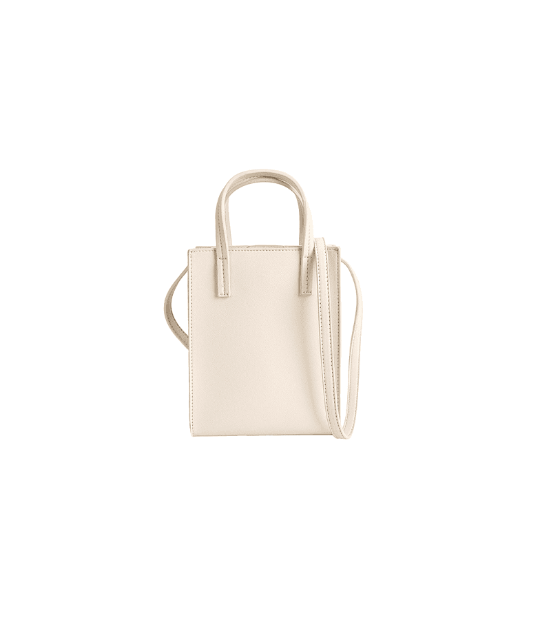 Nevertheless Yoo Na-bi (Han So-hee) Inspired Bag 004 - ONE SIZE ONLY - 15 CM x 19 CM x 4.3 CM / Cream White / Mini Size Bag - Bags