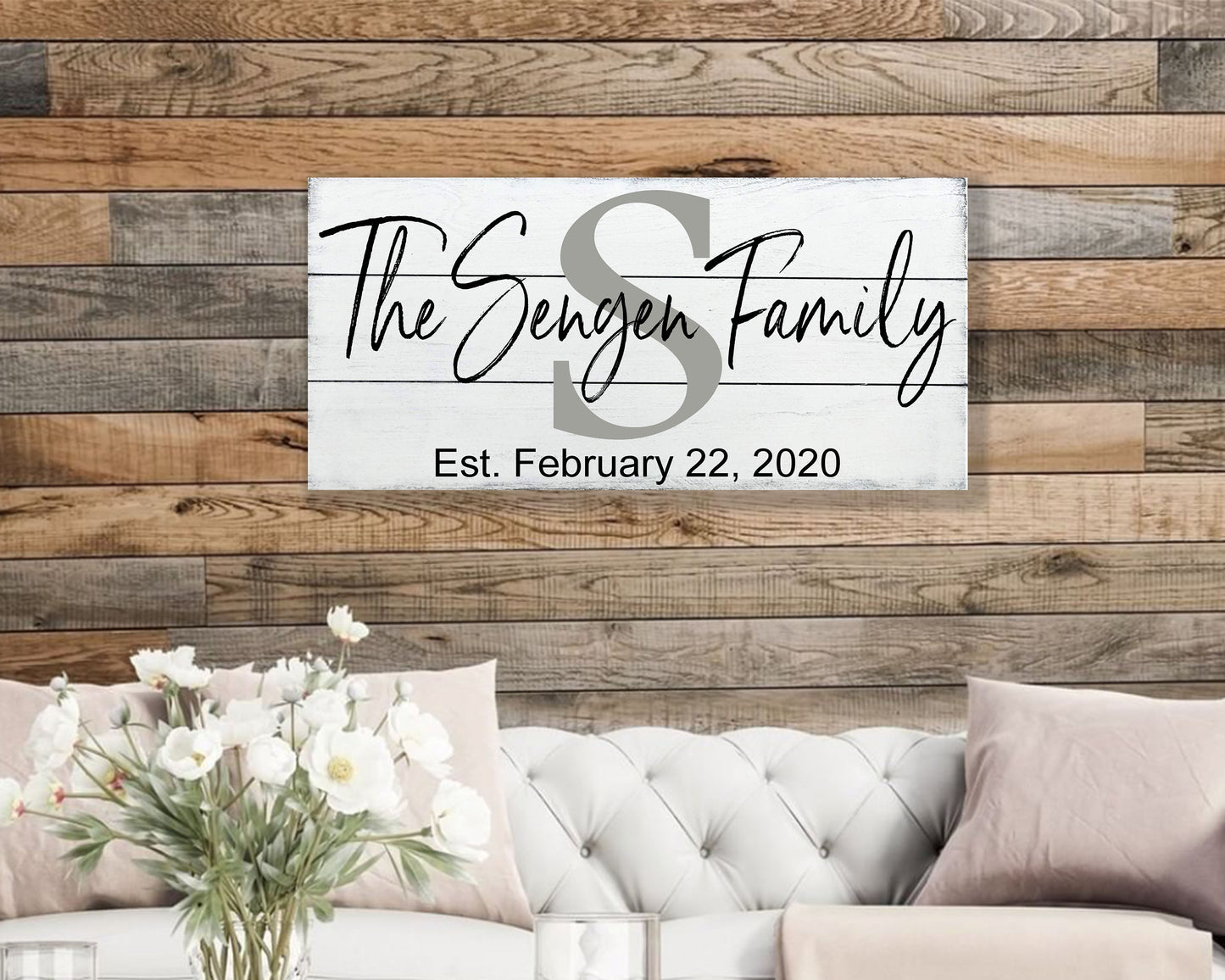 Personalized Family Name Sign