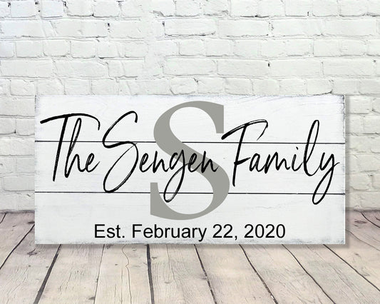Personalized Family Name Sign
