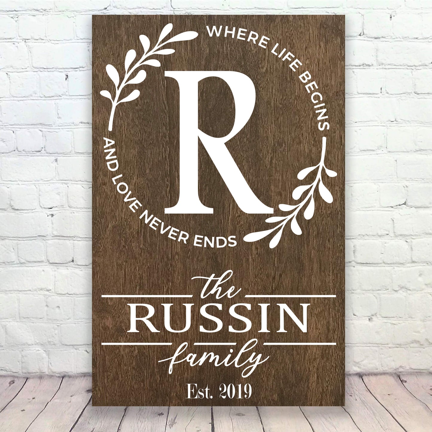 Personalized Name Sign Where Life Begins