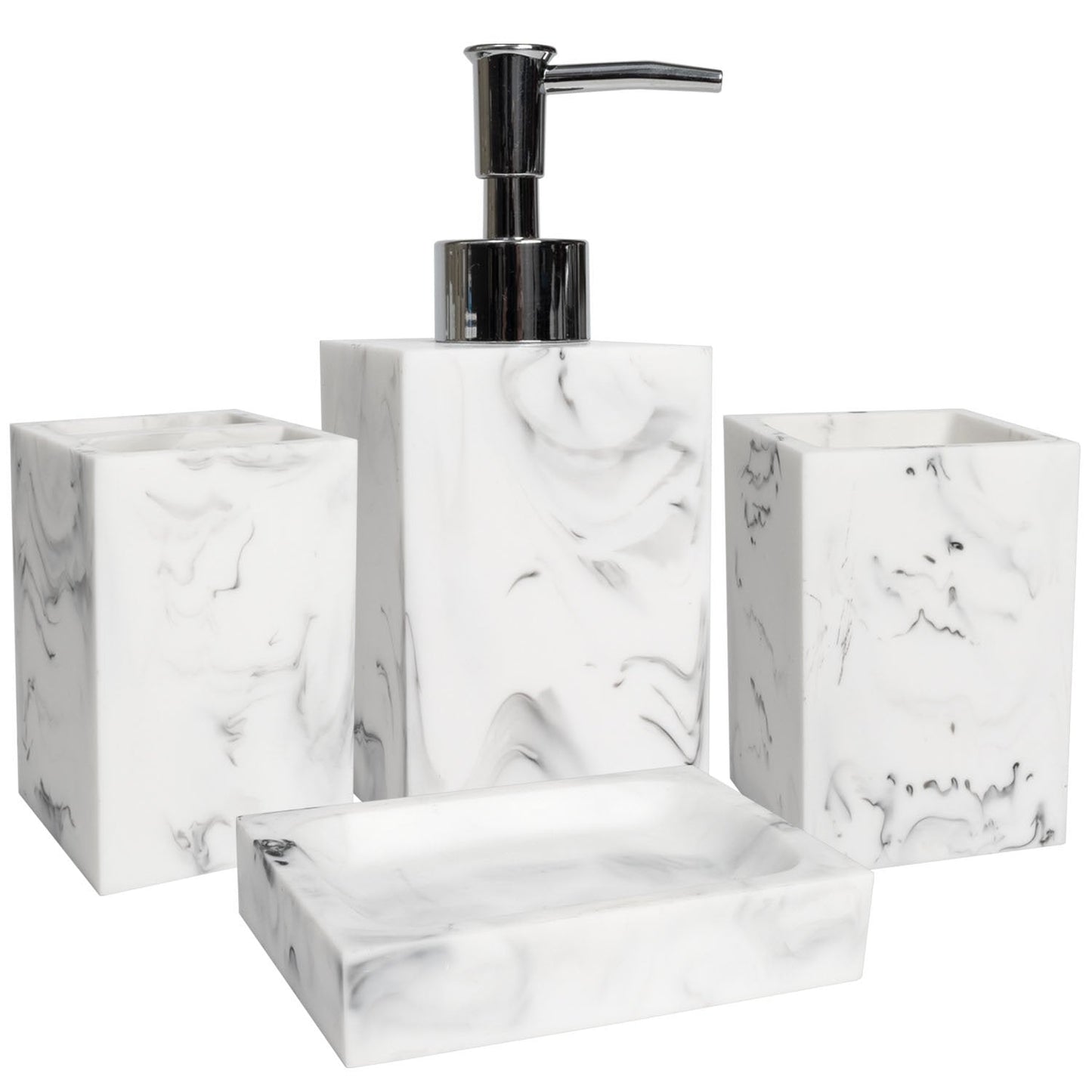 Plaza Bathroom Accessory Set 4-Piece Set