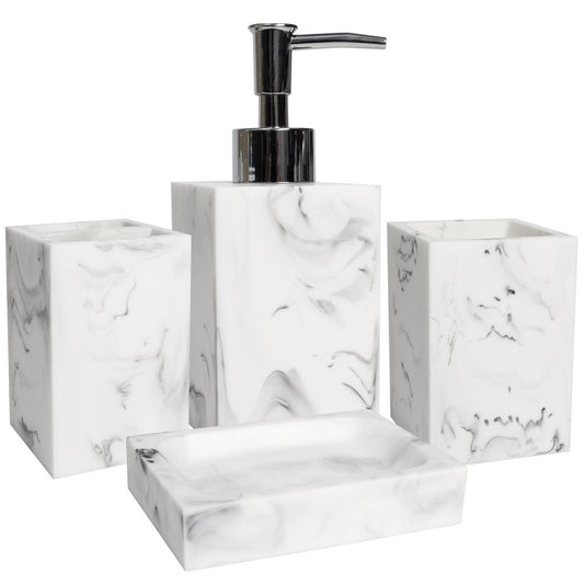 Plaza Bathroom Accessory Set 4-Piece Set