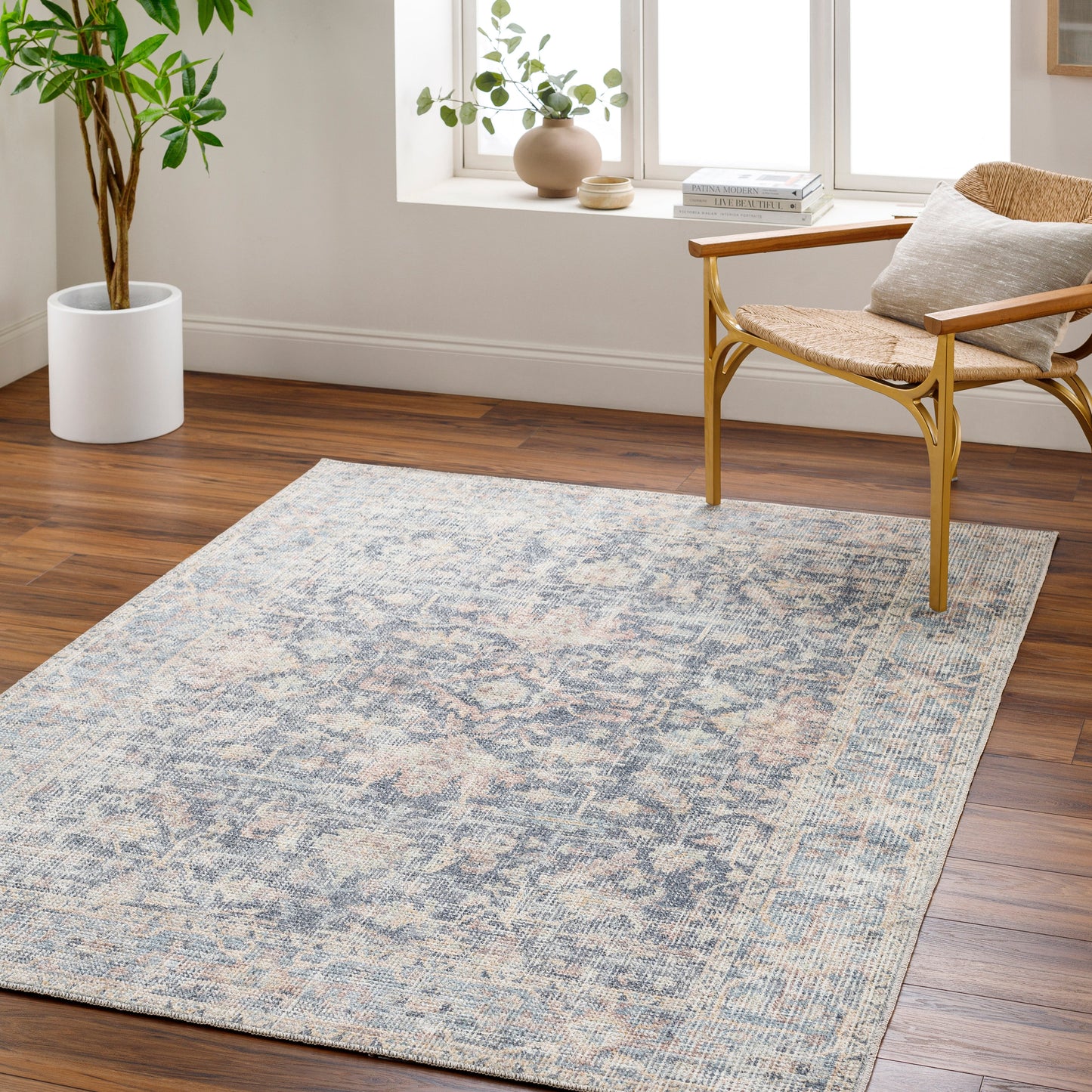 PNW Home Olympic PNWOL-2304 Rug- Blue, Amber