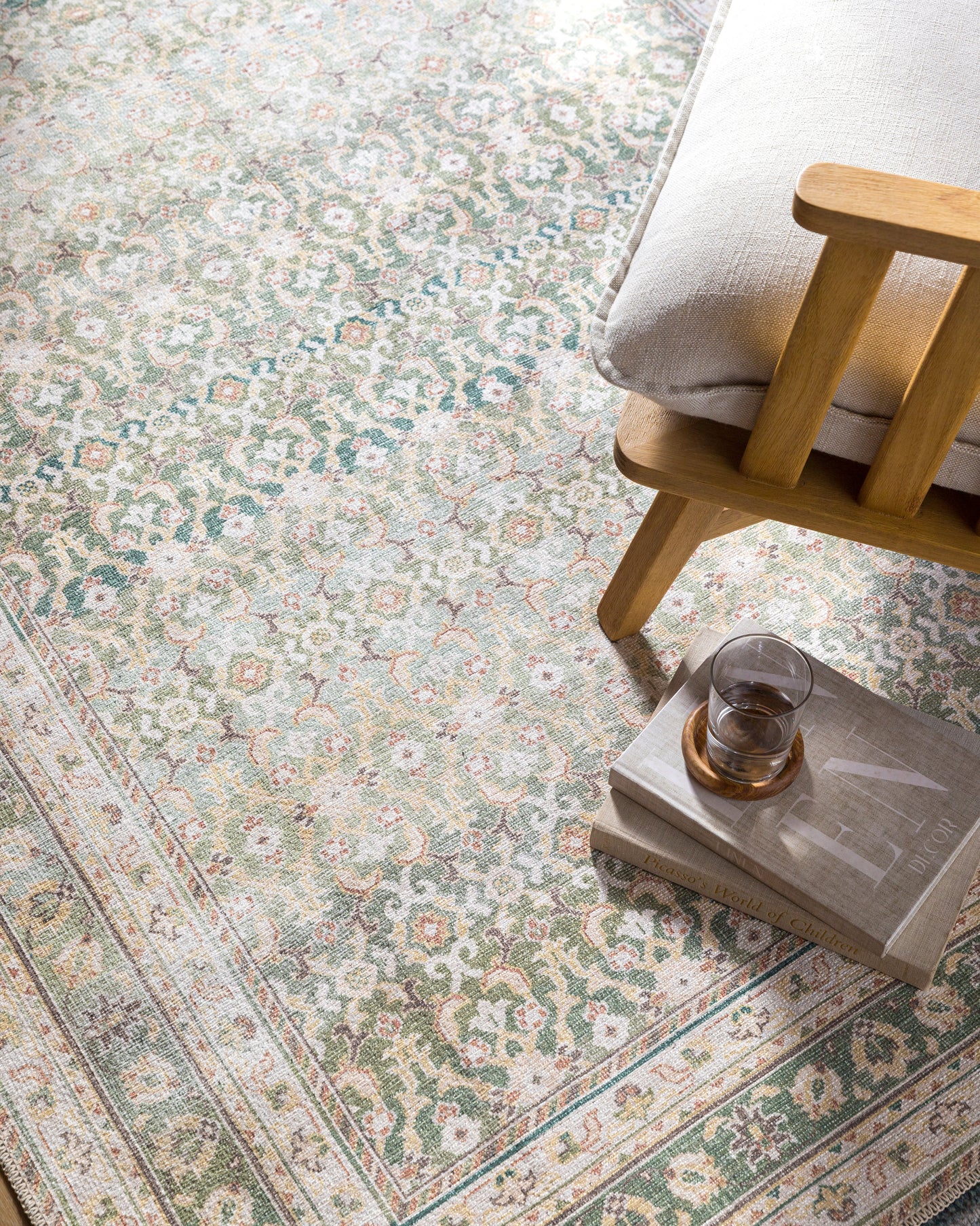 PNW Home Rainier PNWRN-23044 Rug- Green, Cream