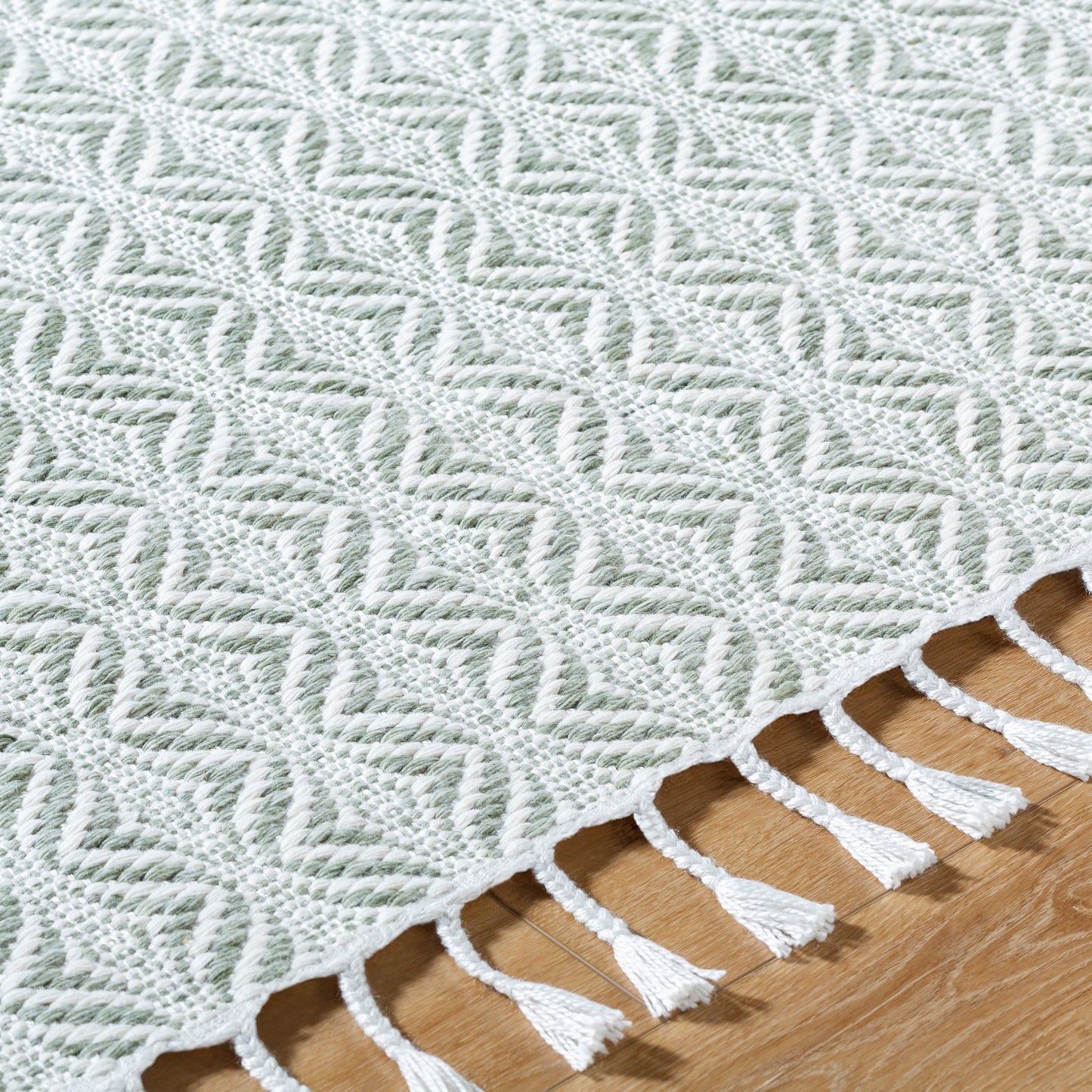 Peony PON-2301 Rug - Green, White