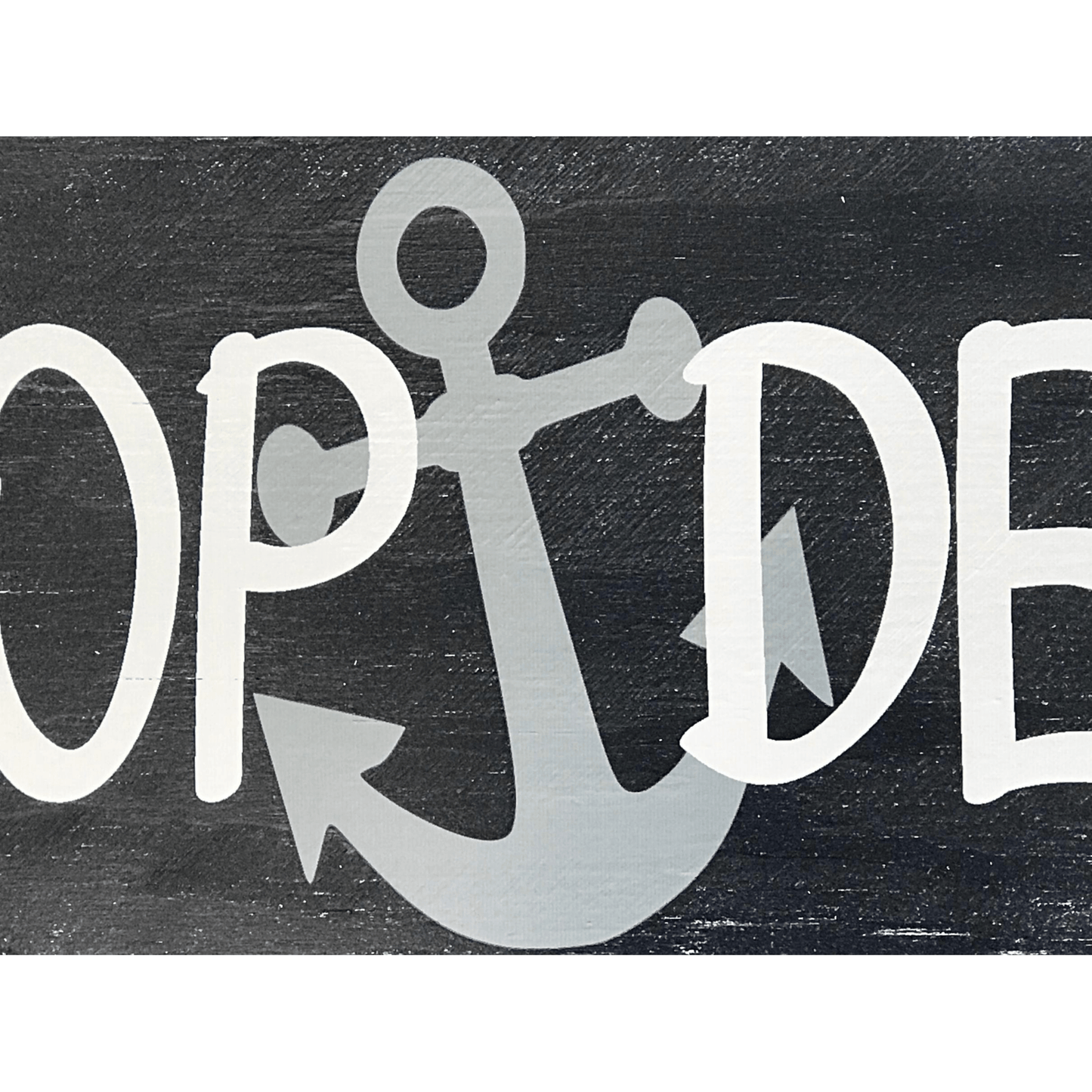 Poop Deck Wood Sign Nautical Nursery Decor