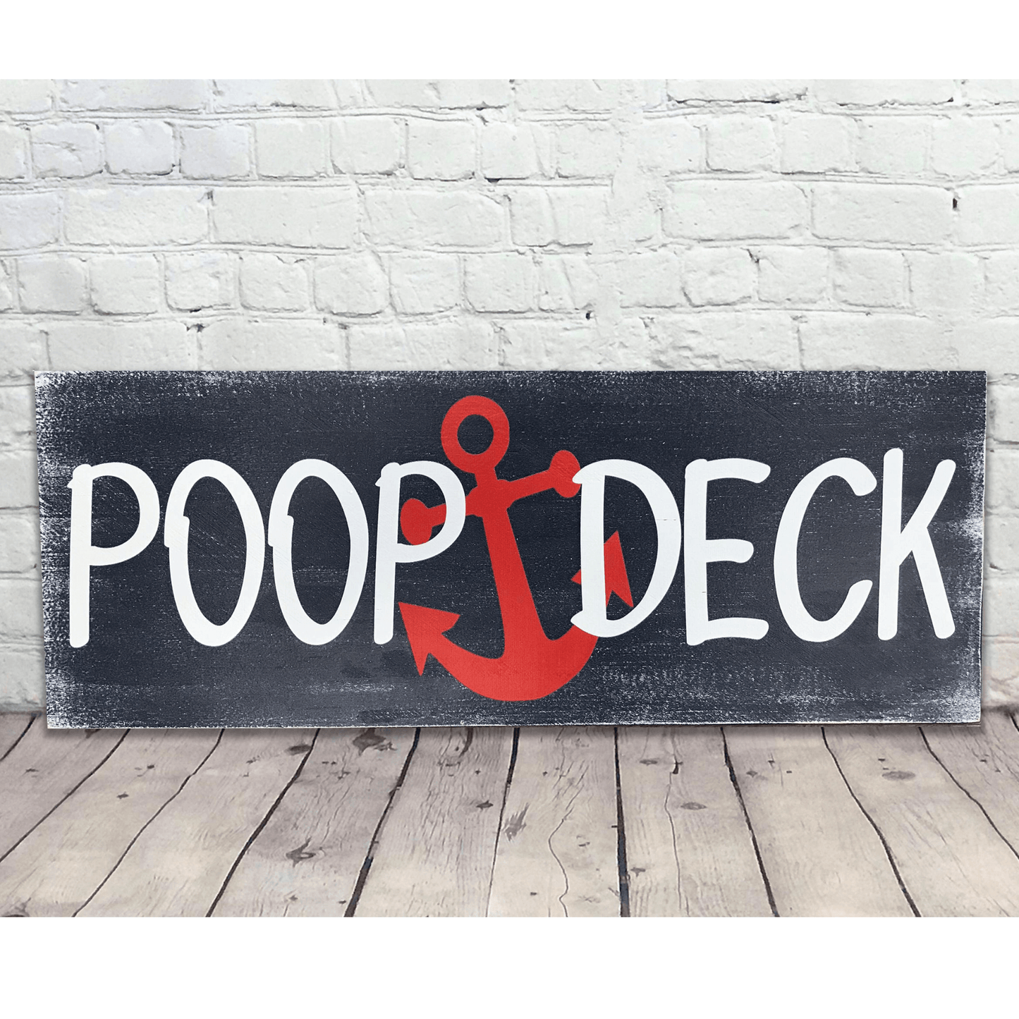 Poop Deck Wood Sign Nautical Nursery Decor