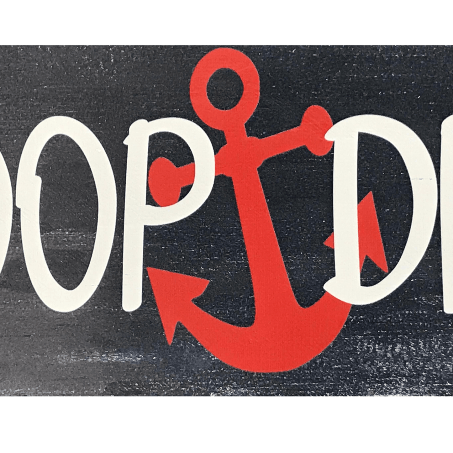 Poop Deck Wood Sign Nautical Nursery Decor
