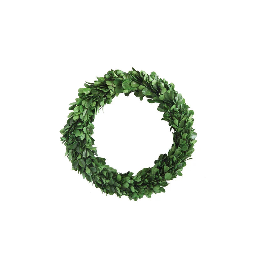 Preserved Boxwood Wreath - Medium