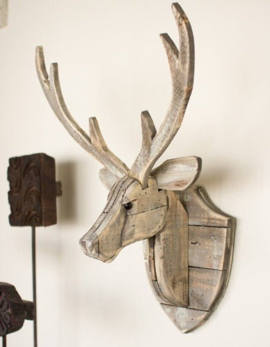 Recycled Wood Deer Head