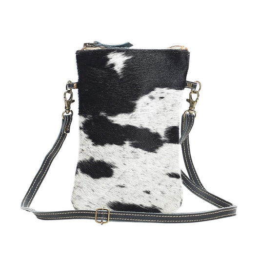 Myra Bag Black & White Crossbody Bag