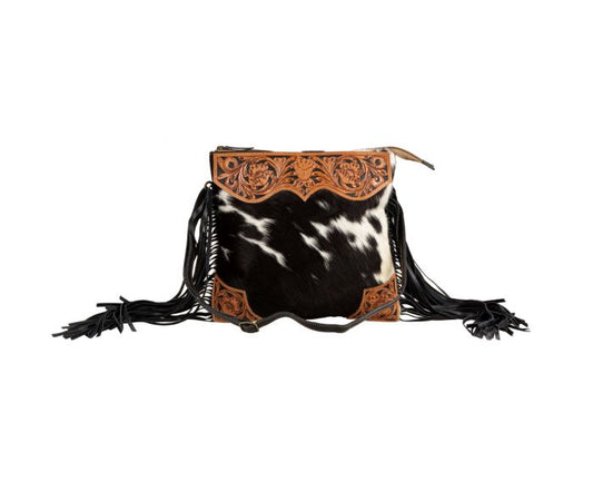 Myra Bag Tumbleweed Trail Fringed Hand-Tooled Bag
