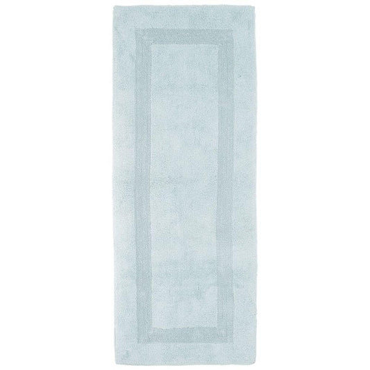2ft x 5ft Bath Rug Runner Extra Long Cotton Reversible, Seafoam