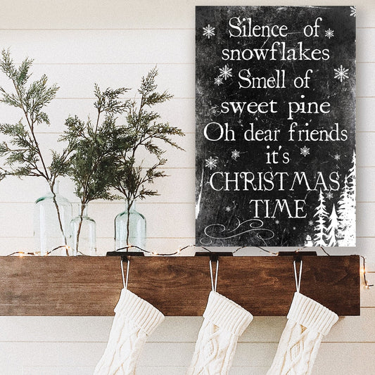 Silence of Snowflakes Christmas Sign