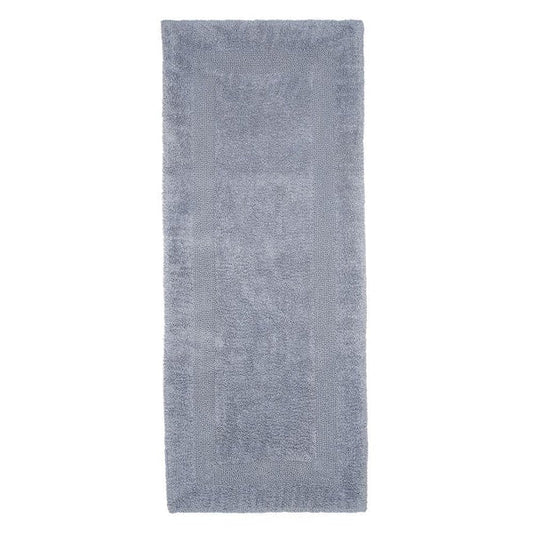 2X5 ft. Bath Runner Rug Reversible Bathroom Floor Mat, Silver