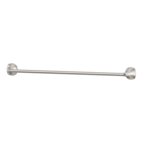 24" Towel Bar Bath Accessory, Spot Defense Brushed Nickel