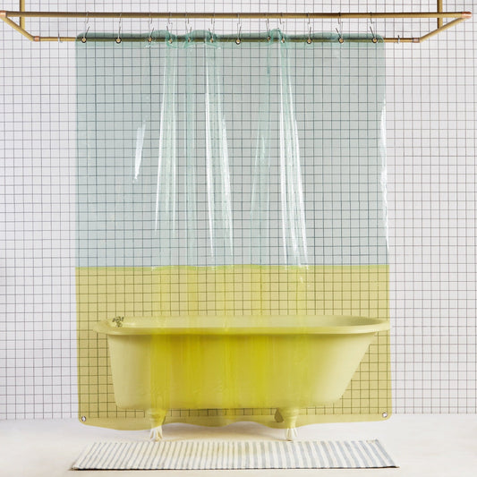 Sun Shower Orient Pool shower curtain Quiet Town