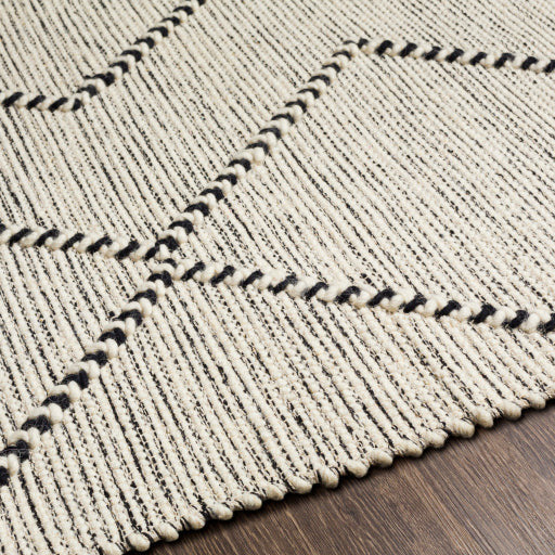 Uttar 2303 Rug - UTT2303 - Black/Cream